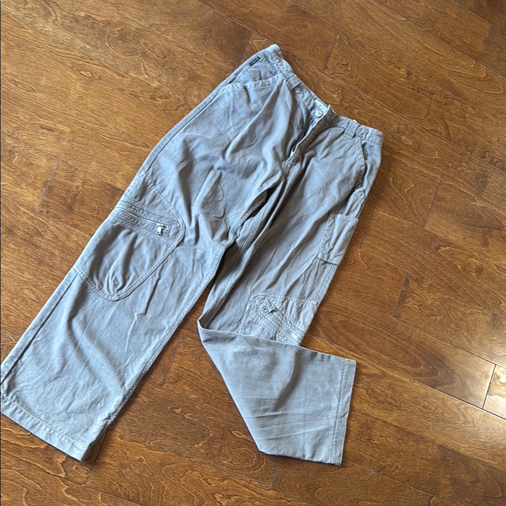 Armani Junior Taupe Cargo Pants Lightweight Comfort